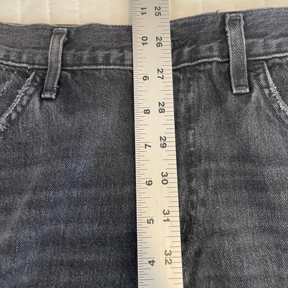 Citizens Of Humanity Sasha Twist Crop Flare Low Slung Sz 27 Black Hawk Wide Leg - Picture 12 of 16